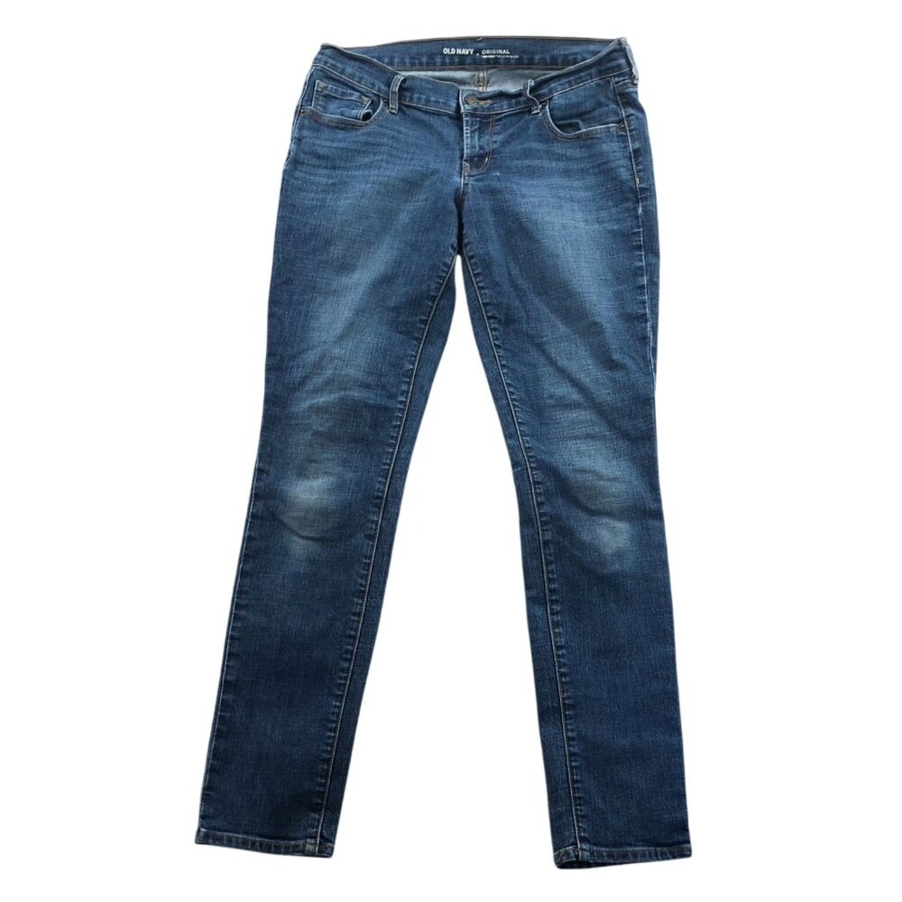 Old Navy Womens Jeans Size 6 Original Mid-Rise Skinny Leg Blue Denim Casual